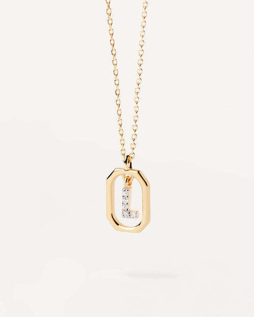 Wholesale MINI Alphabet Silver Necklaces